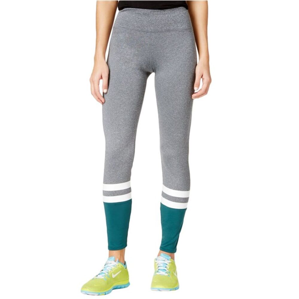 energie Womens Juniors Claire Stripe Tapered Compression Yoga Athletic Pants,...